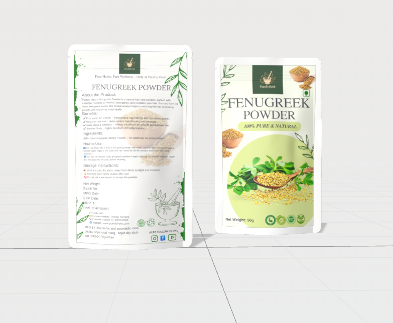 Fenugreek Seeds ( methi ) Powder for Hair – 100% Natural & Pure | Purelly Herb
